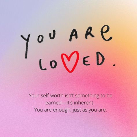 Love ya; pass it on! 💌 Your worth isn’t defined by others’ opinions, achievements, or setbacks. It’s rooted in who you are, just as you are. 🌟 Embrace your unique journey, celebrate your strengths, and know that you are enough—today, tomorrow, always. Empower yourself by recognizing your value and never settling for less than you deserve. #LoveYaVibes #SelfWorth #Empowerment #YouAreEnough I Hope You Know How Loved You Are, You Are So Loved Quotes, You Are Worth It, You Are Loved Quotes, Beauty Tips Quotes, Others Opinions, Today Tomorrow Always, Loved Quotes, Never Settle For Less