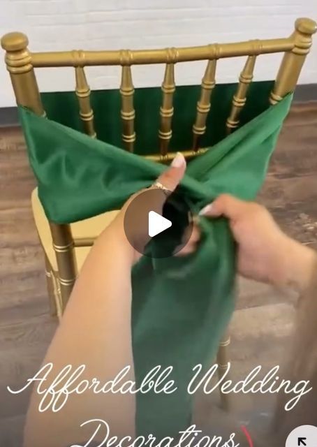 Ceremony Chair Decorations, Chair Sash Ideas, Easy Diy Chair, Wedding Reception Chair Decorations, Wedding Chair Decorations Diy, Diy Chair Sashes, Wedding Chairs Diy, Chiavari Chairs Decor, Sash Ideas