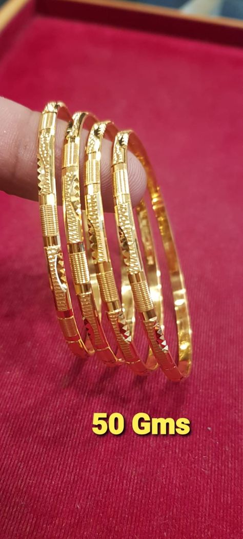 Gold Gajulu Designs, Bangals Design In Gold New, Plain Gold Bangles For Daily Use, Plain Bangles Gold, Bangals Design In Gold, Daily Wear Gold Bangles Indian, Daily Use Gold Bangles Indian, Daily Wear Gold Bangles, Malabar Jewellery