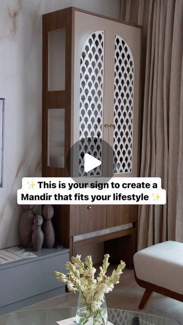 Dority Design Studio | Luxury Interior Designer on Instagram: "This is your sign to give your home a touch of serenity and style! ✨

A mandir that blends beauty with daily functionality, making your devotion effortless 🙏 From smooth finishes to practical storage, it’s designed for the modern home. 

How do you style your sacred space? Let us know in the comments! 💬 

Don’t forget to save this for inspiration and share with someone who needs a mandir makeover! 🕉️

#interiordesign #designinspiration #ddsrecommends #interiordesigner #MandirMakeover #HomeSanctuary #InteriorInspo #DailyRituals #FunctionalDesign #SacredSpaces #MinimalistLiving" Mandir At Home Interior Design, Pooja Mandir Modern Living Rooms, Mandir With Storage, Luxury Mandir Design, Home Mandir Designs, Modern Mandir Design, Mandir Designs For Home, Mandir Interior Design, Home Mandir