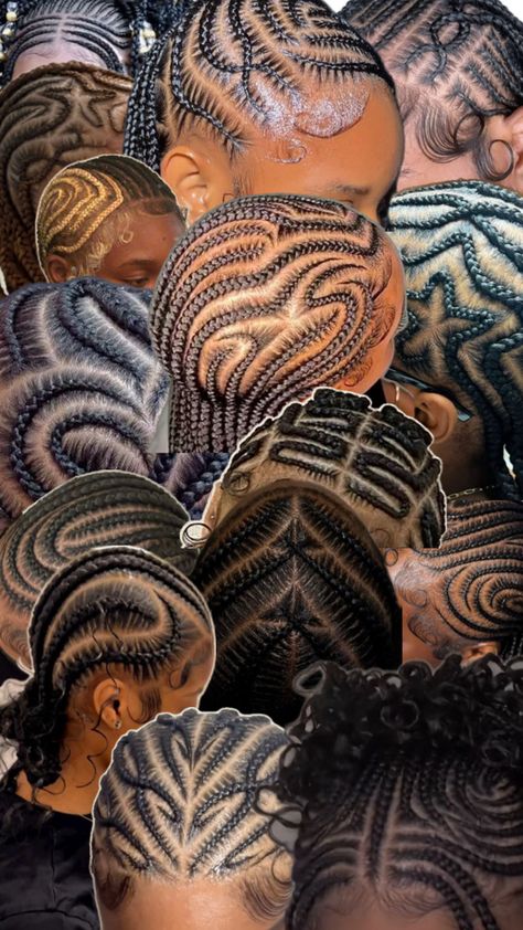 Cornrow Designs Fulani Braids With Design, Fulani Braids Hairstyles Designs, Fulani Braids Hairstyles, Hairstyles Designs, Cornrow Designs, Hair Braid Designs, Cornrows Natural Hair, Fulani Braids, Natural Hair Braids