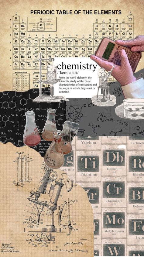 Chemistry Collage, Subject Wallpaper, Chemistry Posters, Medicine Art, Science Posters, Periodic Table Of The Elements, Women In Stem, Dream Motivation, Science Chemistry