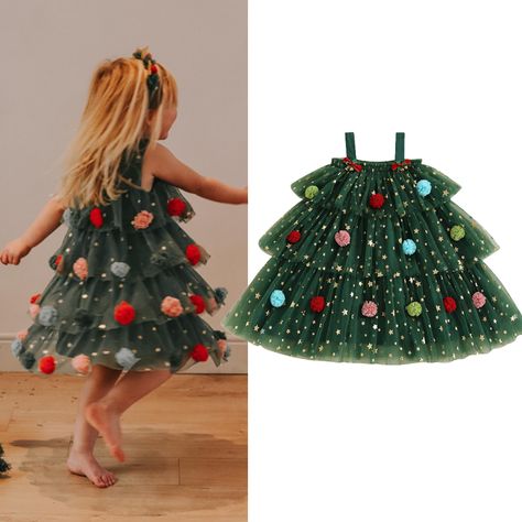 Layered Tulle Dress, Girls Christmas Dress, Christmas Tree Dress, Tree Dress, Valentine Dress, Layered Tulle Skirt, Lace Layers