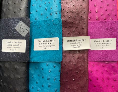 Dark Turquoise, Ostrich Leather, Color Samples, Turquoise Color, Looking Forward, Dark Pink, Pink Color, Turquoise, Leather