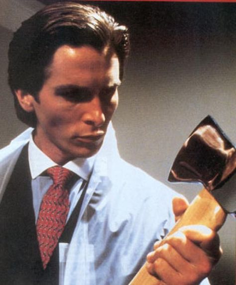 American Psycho (2000) Patrick Bateman Raincoat, American Pshyco, Chris Bale, Walker Percy, Patrick Bateman, Iconic Scenes, Jack Nicholson, Christian Bale, Top Five