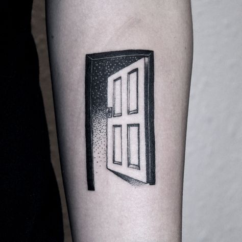 Twilight Zone Door, Door Tattoo, Rod Serling, V Tattoo, Bad Relationships, Beautiful Flower Tattoos, Tattoo Project, Open Door, Twilight Zone