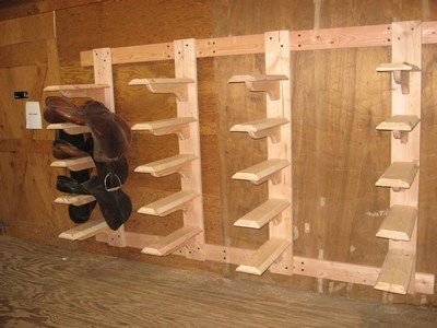 wooden saddle rack plans Diy Saddle Rack, Tackroom Ideas, Tack Room Organization, Feed Room, Horse Tack Rooms, Saddle Racks, Saddle Stand, Barn Hacks, Tack Rooms