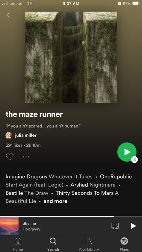 The Maze Runner Books Aesthetic, Maze Runner Spotify Covers, Songs That Remind Me Of Newt, Books Like The Maze Runner, Maze Runner Playlist Songs, Ultimate Playlist, Feeling Song, Playlist Names Ideas, Song Recommendations