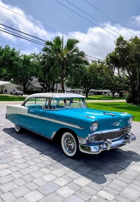 Chevy Car Aesthetic, 55 Chevy Belair, 1956 Chevy Bel Air, Old Fashioned Cars, 60s Cars, 1956 Chevy, Classic Cars Chevy, 1957 Chevy Bel Air, Cool Old Cars