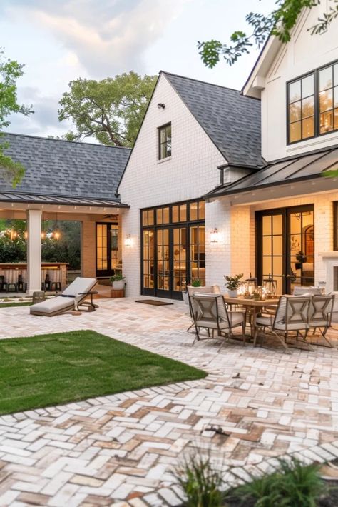 9 Inexpensive Patio Floor Ideas That Won’t Break the Bank Cheap Patio Floor Ideas, Patio Floor Ideas, Inexpensive Patio, Inexpensive Flooring, Arizona Backyard, Patio Floor, Awesome Houses, Brick Patio, Side Yard Landscaping