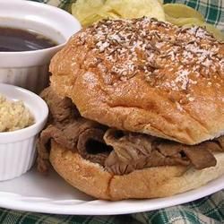 Beef on Weck- possibly the greatest sandwich you've never heard of. Beef On Wick, Beef On Weck Recipe, Handheld Meals, Melt Sandwiches, French Dip Recipes, Beef Sandwich Recipes, Roast Beef Sandwich, Sliced Roast Beef, Roast Beef Sandwiches