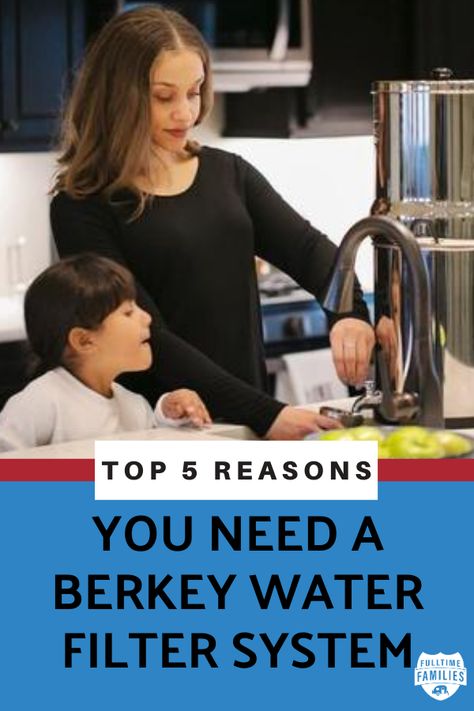 Top 5 Reasons You Need a Berkey Water Filter System. Whether you are in a home or are living rv life, chances are you have heard the word Berkey. Find out why these water filters are a good investment for your family. Multiple sizes available for sitting on the counter in your house or camper. A simple decision for rv living, especially when you are moving around to different camgrounds and need to make sure you have clean water. #rvlife #berkey #waterfiltration #rvliving #camping Camping Technology, Rv Camping Accessories, Rv Gear, Berkey Water Filter, Rving Full Time, Rv Camping Tips, Water Filter System, Camping Water, Rv Road Trip