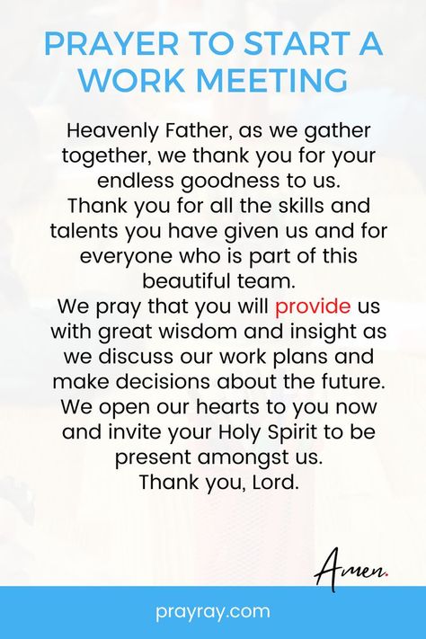 Monday morning prayer for a work meeting Prayer For School Assembly, Prayer For Morning, Morning Prayer Before Work, Opening Prayer For Meeting, Morning Prayer For School, Prayer Before Work, Prayer For Workplace, Monday Morning Prayer, Prayer For Work