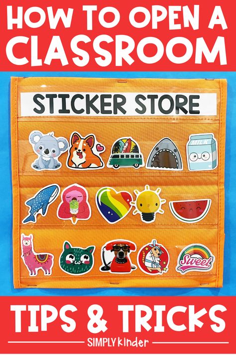 Simple Classroom Reward System, Classroom Sticker Organization, Classroom Store Ideas Elementary, Classroom Sticker Store, Treasure Box Ideas For Classroom, Classroom Rewards Ideas, Classroom Sticker Chart, Classroom Rewards System, Cricut In The Classroom