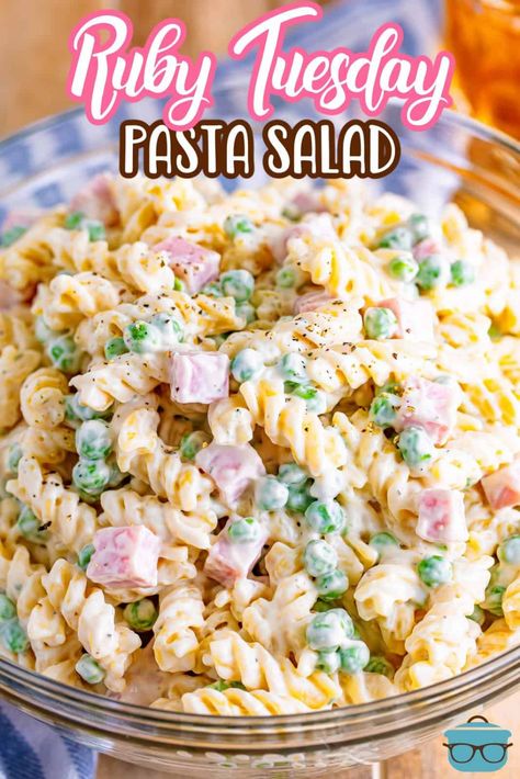 Ruby Tuesdays Pasta Salad Recipe, Angle Hair Pasta Salad Recipes, Award Winning Pasta Salad, Copycat Ruby Tuesday Pasta Salad, Different Pasta Salads, 70s Inspired Food, Mayonnaise Based Pasta Salad, Easy Salads For Parties Potlucks, Apricot Jello Salad Recipe