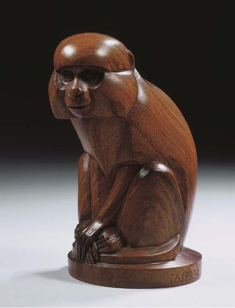 Abstract Monkey, Monkey Sculpture, Monkey Statue, Jungle Decor, Ape Monkey, Wood Carver, A Monkey, Primates, Abstract Animals