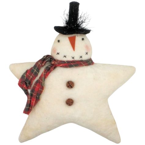 Snowman Star Country Primitive Christmas Bowl Filler | Creekside Craft Market Primitive Snowman, Diy Primitive Christmas Ornaments, Free Primitive Patterns, Primitive Christmas Decorating Ideas, Primitive Christmas Ornaments, Primitive Christmas Crafts, Primitive Christmas Decor, Christmas Bowl, Primitive Christmas Decorating