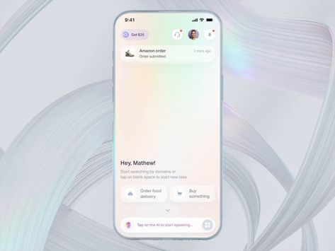 Voice interaction for AI app Uxui Design, Chatbot Design, Unique Website Design, Interactive Web Design, App Inspiration, Car Ui, Ux Mobile, App Interface Design, Single Dad