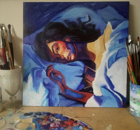 lorde painting. fan art. melodrama album cover. acrylic paint. not my art Lorde Melodrama, Cartoon Painting, Movie Posters Minimalist, Painting Portrait, Melodrama, Aesthetic Painting, Painting Lessons, Illustration Sketches, Lorde