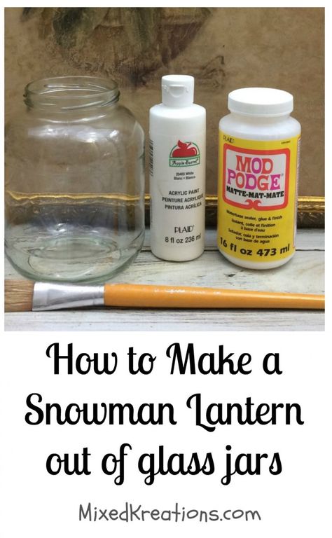 Diy snowman lantern pinterest Snowman Lantern, Dollar Tree Christmas Decor, Make A Snowman, Diy Jar Crafts, Diy Snowman, Mason Jar Crafts Diy, To Cute, Jar Diy, Holiday Crafts Christmas