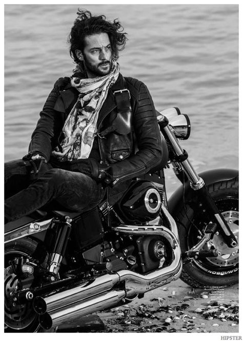 Les-Garcons-Perdus-Stark-Shoot-006 Hipster Photography, Born To Be Wild, Biker Chic, French Fashion, Fashion Magazine, Harley Davidson, The Beach, Models, Design