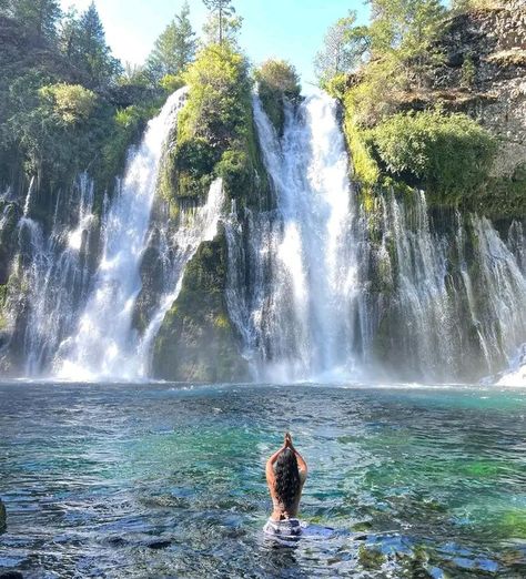 Burney Falls California, Burney Falls Ca, Northern California Aesthetic, Waterfalls In California, Nature California, North California, California Waterfalls, Northern California Travel, Mother Gaia