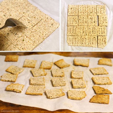 Almond Pulp Crackers, Nut Milk Pulp Recipes, Pulp Crackers, Making Almond Milk, Almond Pulp Recipes, Paleo Crackers, Pulp Recipes, Almond Cow, Cracker Recipe