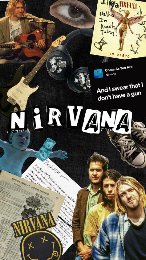 Nirvana #rock #80s #grunge #nirvana Nirvana Aesthetic, Nirvana Music, 80s Grunge, Annual Flowers, Nirvana, Music, Pins, Quick Saves