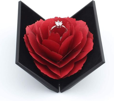 Propose in a special way with this beautiful ring box! Ring Case, Proposal Ring Box, Jewelry Display Case, Wedding Hands, Small Ring, Ring Bearer Pillows, Unusual Rings, Valentines Day Presents, Engagement Ring Box