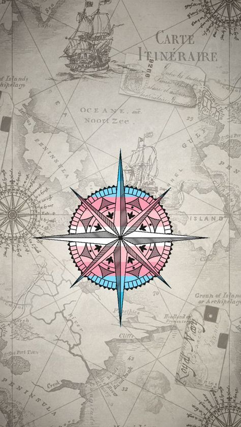 Compass Wallpaper, Transgender Quotes, Geometric Compass, Skulls Wallpaper, Trans Pride Flag, Trans Art, Trans Boys, Trans Flag, Lgbt Art