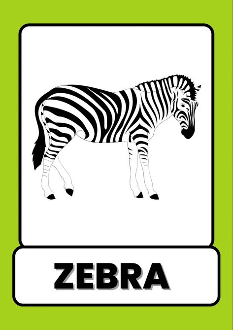 Zoo Animals Flashcards, Wild Animals Flashcards, Animals Flashcards For Kids, Letters Flashcards, French Language Learning Kids, Kids Learning Alphabet, Abc Preschool, Alphabet Flash Cards Printable, Animal Pictures For Kids