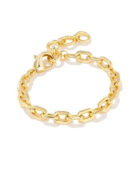 Kendra Scott Bracelet, Chain Links, Gold Bracelet Chain, Capsule Collection, Gold Fashion, Kendra Scott, Beautiful Bracelet, Chain Bracelet, Gold Chains