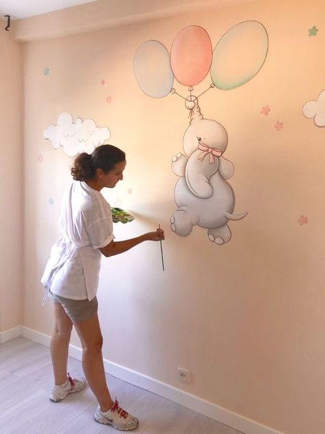 Baby Room Paintings, Cozy Baby Room, Kids Room Murals, Baby Room Organization, Kids Room Paint, Baby Boy Room Decor, Kids Bedroom Designs, Nursery Room Design