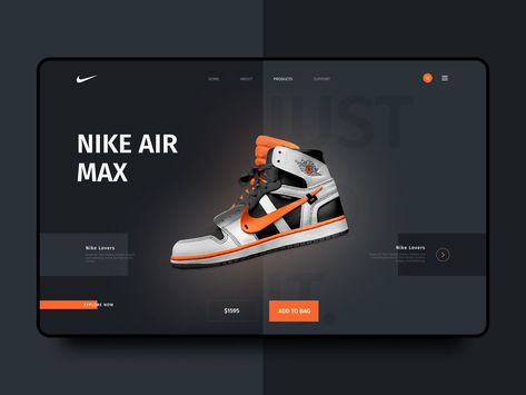 Nike - Sneaker Store website by Mariam Rtveladze on Dribbble Shoes Website Design, Nike Web, Sneaker Website, Nike Website, Ecommerce Web Design, Ecommerce Web, Nike Sneaker, Sneaker Stores, Catalog Design