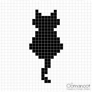 Cat Stitch Pattern, Small Cat Cross Stitch Pattern, Small Pixel Grid Crochet, Duplicate Stitch Knitting Patterns, Pixel Art Small Cute, Cross Stiches Ideas Easy, Small Pixel Art Grid, Duplicate Stitch Patterns, Small Cross Stitch Patterns Free