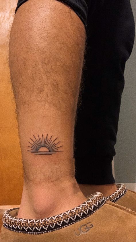 Sunshine Tattoo Men, Surfer Tattoos Men, Sunset Tattoos Men, Mens Sun Tattoo, Sunset Tattoo Men, Sun Tattoo Men Shoulder, Cool Sun Tattoos For Men, Surfer Tattoo Men, Hippie Style Tattoos