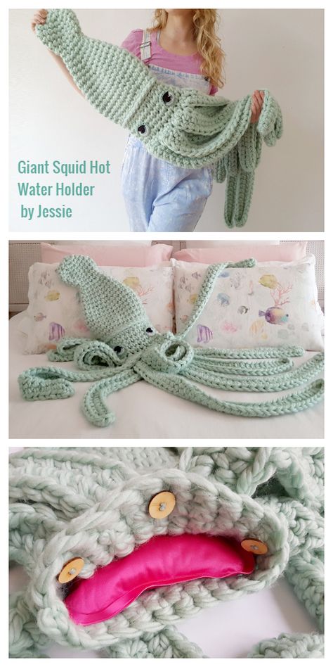 Diy Magazine, Crochet Fashion Patterns, Fun Crochet Projects, Hot Water Bottle, Diy Crochet Projects, Bottle Cover, Free Crochet Patterns, Loom Knitting, Crochet Accessories