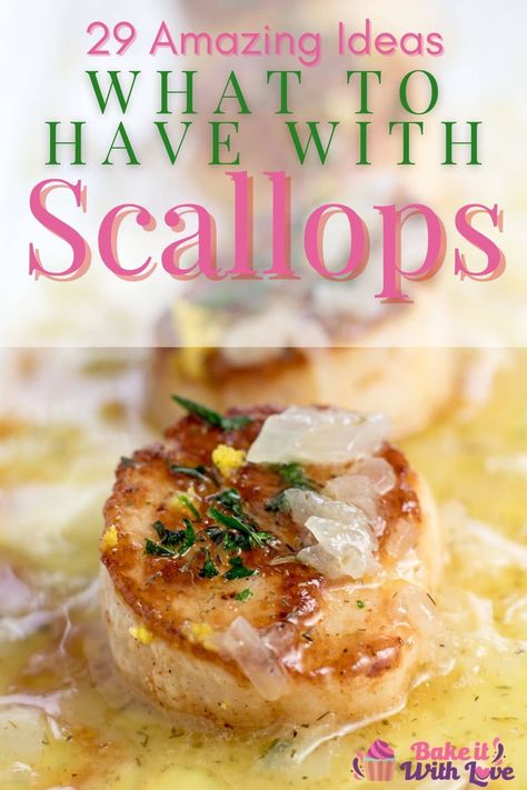 Side Dishes For Scallops, Ideas For Side Dishes, Sauce For Scallops, Best Scallop Recipe, Bay Scallop Recipes, Scallop Recipes Healthy, Shrimp And Scallop Recipes, Scallop Appetizer, Easy Scallop Recipes