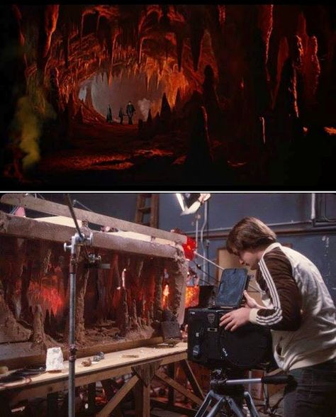 Strange Tales: Movie miniatures, by Industrial Light & Magic (ILM) Miniature Film Set, Miniature Movie Sets, Practical Effects Film, Movie Miniatures, Matte Paintings, Temple Of Doom, Practical Effects, Raiders Of The Lost Ark, Strange Tales