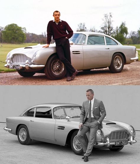 Aston Martin DB5 James Bond Cars, Bond Cars, Good Looking Cars, Aston Martin Db5, Aston Martin Dbs, Aston Martin Vanquish, 007 James Bond, British Motors, Sean Connery