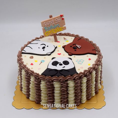 The Sensational Cakes: We Bare Bears chocolate cream customized children cake #singaporecake We Bear Bears Cake, We Bare Bears Cake, Children Cake, Anime Cake, Cake Cream, Bear Cake, Happy Birthday Candles, Cartoon Cake, Healthy Homemade Recipes