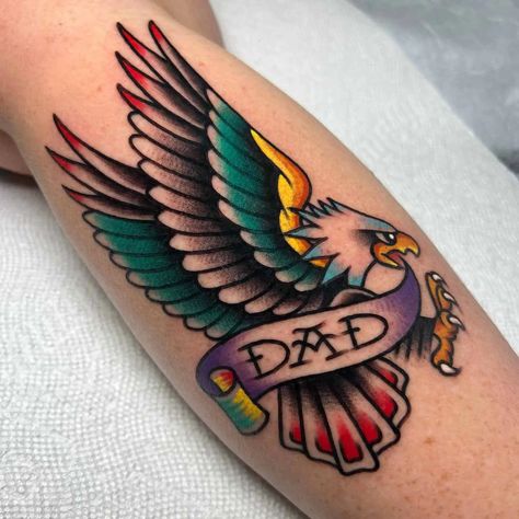 The 30 Best Eagle Tattoo Ideas for Men & Women in 2023 Memorial Tattoo Drawings, Eagle Tattoo Ideas For Men, An Eagle Tattoo, Eagle Tattoo Ideas, Traditional Tattoo Black And White, Eagle Head Tattoo, Traditional Eagle, Traditional Eagle Tattoo, Christian Sleeve Tattoo