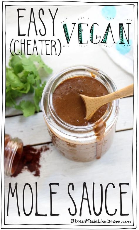 Vegan Mole, Mexican Themed Dinner, Vegan Sauce, Tofu Marinade, Buttered Vegetables, Diy Easy Recipes, Mole Sauce, Vegan Mexican Recipes, Themed Dinner