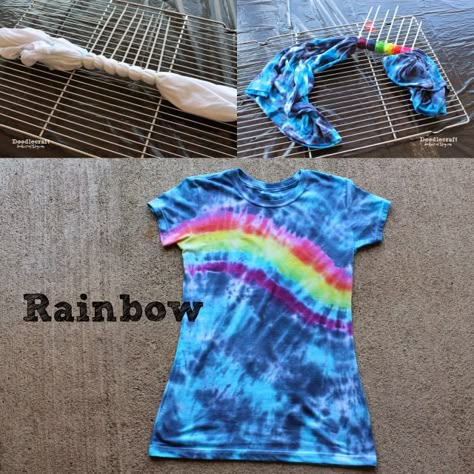 40 Fun and Colorful Tie Dye Crafts - Tulip T-Shirt Tie Dye Party – create heart, bullseye, rainbow, pie shaped swirl, multiple bullseye, messy spiral patterns - http://bigdiyideas.com Tulip Tie Dye, Tie Dye Shirts Patterns, Diy Tie Dye Designs, Tie Dye Patterns Diy, Tie Dye Ideas, Diy Tie Dye Shirts, Tye And Dye, Make A Tie, Tie Dye Party