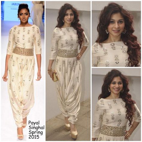 Celebrity Style,nishka lulla,Payal Singhal,tanisha mukerji Dhoti Salwar, Western Dresses For Women, Wedding Brunch, Indian Gowns Dresses, Indian Woman, Kurti Designs Party Wear, Indian Gowns, Designer Party Wear Dresses, Dress Indian Style