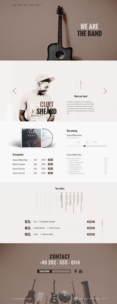 Design Interior Modern, Band Website, Ui Ux 디자인, Psd Website, Best Website Design, Types Of Websites, Webdesign Inspiration, Web Ui Design, Design Websites