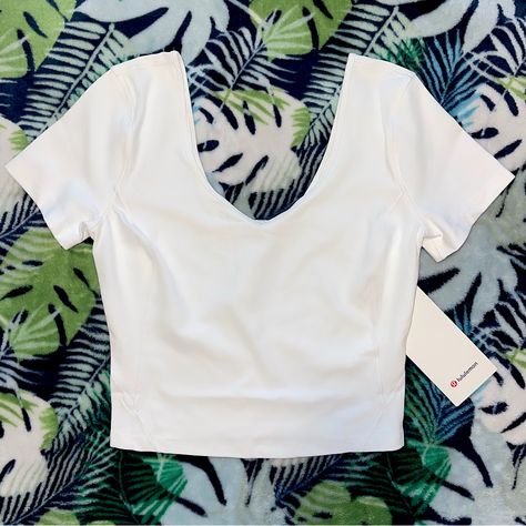 Lululemon White Align T-Shirt. Brand New Never Worn With Tags Still Attached. Sold Out. Lululemon Shirts, Lululemon Shirt, Weird Style, Swiftly Tech Short Sleeve, Lululemon Tops, Tech Shirt, Lululemon Women, Cute Lazy Day Outfits, Lazy Day Outfits