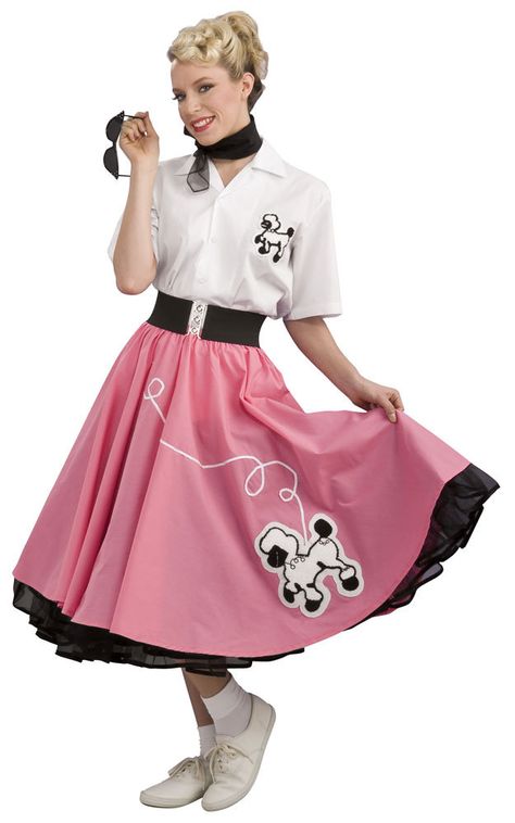 Flowy Skirt #casualoutfit #womenskirts #FlowySkirt #jamesfaith712 #Flowy #Skirts #niceskirts  www.2dayslook.com Skirt Hairstyles, 1950s Costumes, 1950s Poodle Skirt, Poodle Skirt Costume, Poodle Skirt Outfit, 50s Outfit, Poodle Dress, Poodle Skirts, 50s Costume