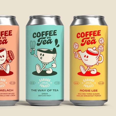 Retro Packaging, Tea Packaging Design, Coffee Label, Design Café, Coffee Shop Logo, 타이포그래피 포스터 디자인, Beautiful Logos Design, Logo Minimalist, Branding Design Packaging