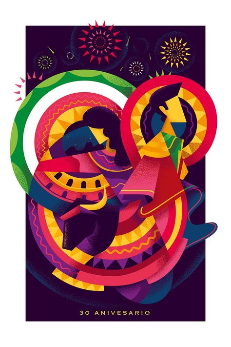 Posters ilustrados 01 :: Behance Behance Project Layout Design, Family Festival Poster, Cultural Fest Logo, Festival Illustration Poster, Event Poster Layout, Illustration Culture, Art Festival Poster, Activation Ideas, Festival Illustration